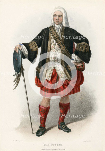 Mac Intoch, from The Clans of the Scottish Highlands, pub. 1845 (colour lithograph)