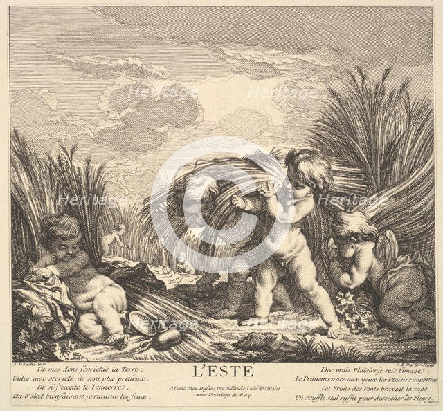 Summer, 1735-86. Creator: Claude Augustin Duflos le Jeune.