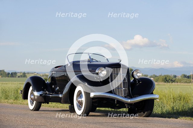 Auburn 852 SC Speedster 1936. Artist: Simon Clay.