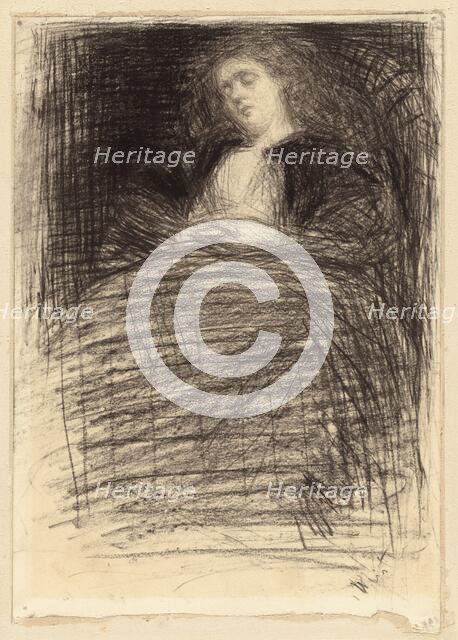 Sleeping Woman, c. 1863. Creator: James Abbott McNeill Whistler.