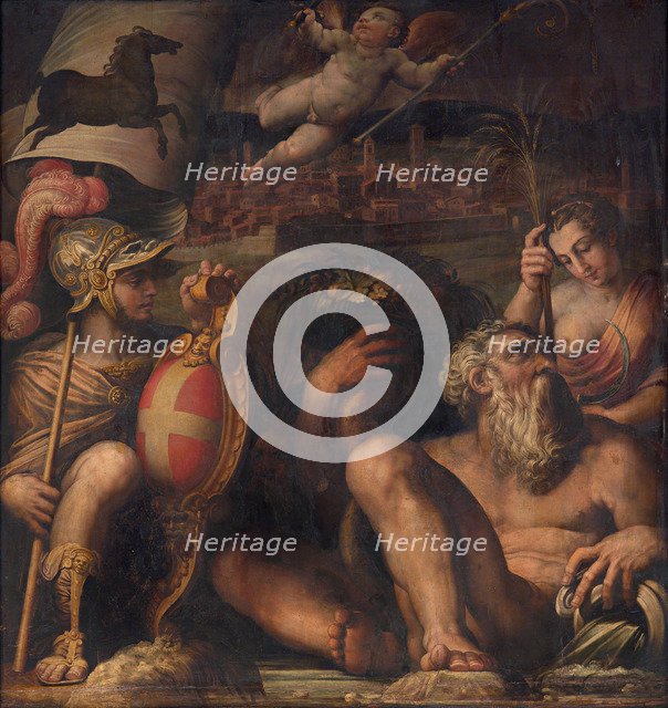 Allegory of Arezzo, 1563-1565. Artist: Vasari, Giorgio (1511-1574)