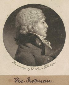 Thomas Rodman, 1799. Creator: Charles Balthazar Julien Févret de Saint-Mémin.