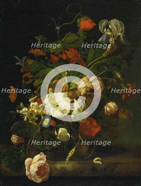 Still Life with Bouquet of Flowers, 1698. Creator: Rachel Ruysch.