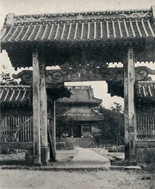 ''Gates of the Tanjo-ji temple, dedicated to Nichiren', c1900, (1921). Artist: Julian Leonard Street.