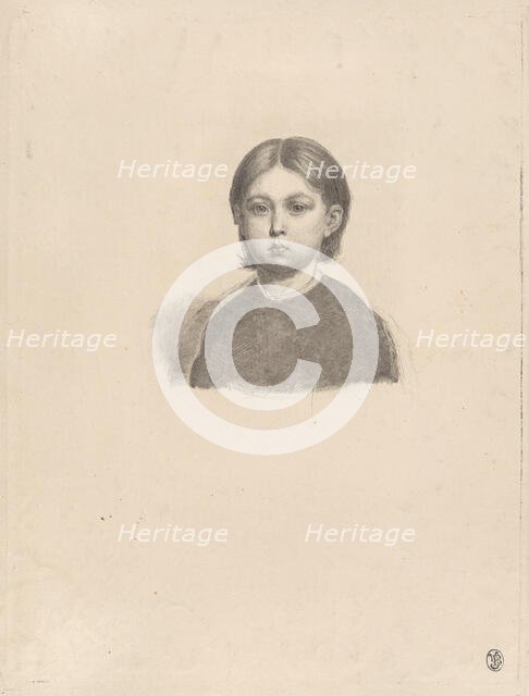 Portrait of a young girl, 1832. Creator: Luigi Calamatta.