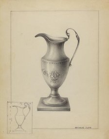 Silver Creamer, 1936. Creator: Nicholas Zupa.