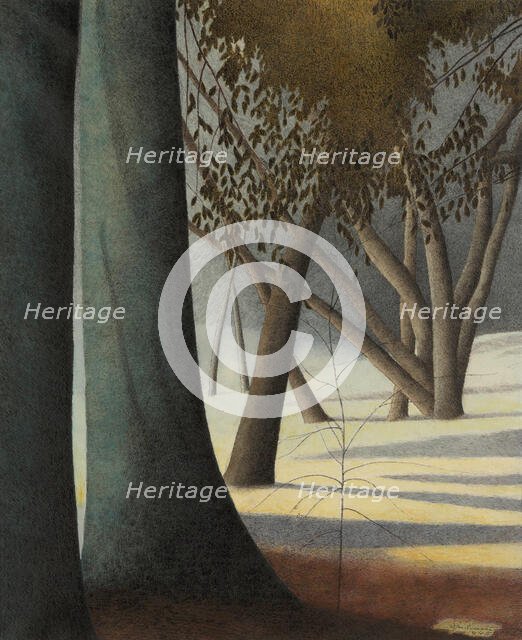 Beech Trunks, 1945. Creator: Spilliaert, Léon (1881-1946).