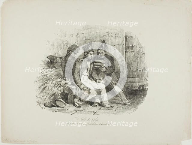 Military Prison, 1827. Creator: Auguste Raffet.