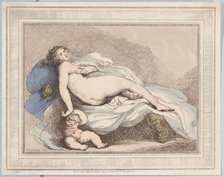 Sleeping Venus and Love, 1799., 1799. Creator: Thomas Rowlandson.