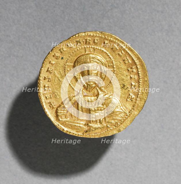 Nomisma with Nicephorus II Phocas , c. 963-969. Creator: Unknown.