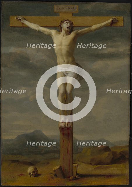 Crucifixion, about 1650-1655. Creator: Eustache Le Sueur.