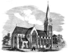 New Church of St. Mary, Stoke Newington, 1858. Creator: Unknown.