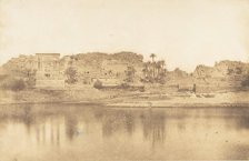 Vue générale de l'ile de Philae, prise de l'Est, 1849-50. Creator: Maxime du Camp.