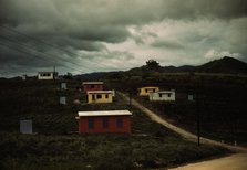 Federal housing project on the outskirts of the town of Yauco, Puerto Rico., 1942. Creator: Jack Delano.