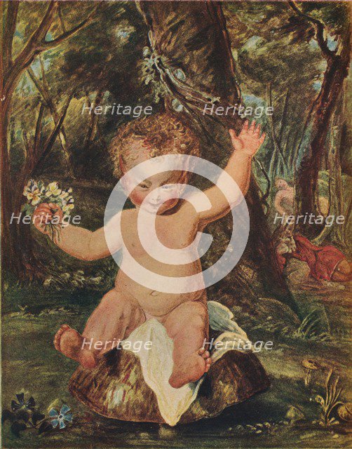 Puck, from a water-colour drawing by Stoddart, after Reynolds, (1789), 1903. Artist: Thomas Stothard