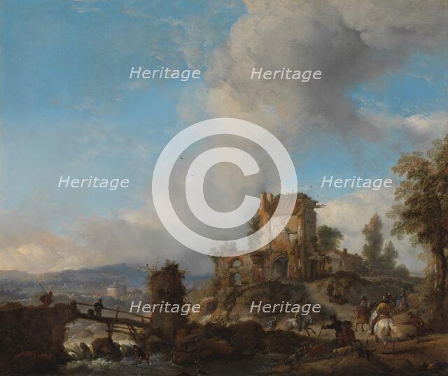 The Stag Hunt, c.1655-1656. Creator: Philip Wouverman.