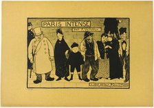 Frontispiece to Paris Intense, 1894. Creator: Félix Vallotton.