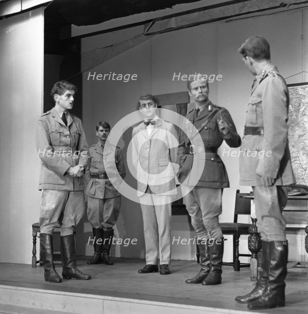 A scene from the Terence Rattigan play, Ross, Worksop College, Nottinghamshire, 1963.  Artist: Michael Walters