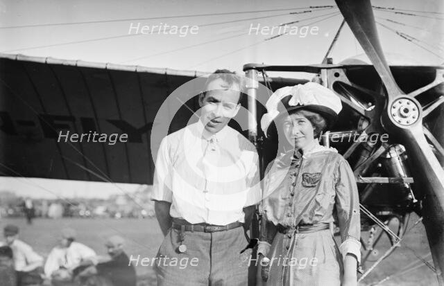 Earle Ovington & wife, 1911. Creator: Bain News Service.