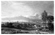 View of Manchester, 1844.Artist: Thomas Higham