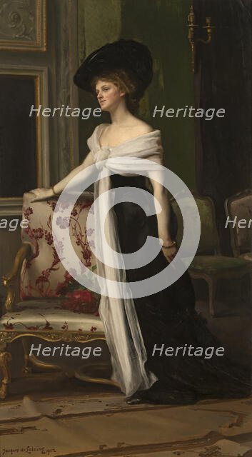 Nanette de Spoelberch, Madame Louis de Baillet-Latour, 1902. Creator: Jacques De LaLaing.