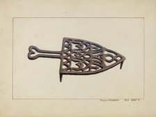 Iron Holder, c. 1938. Creator: Regina Henderer.