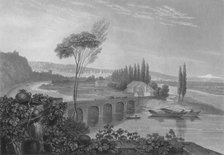'Lyons, from the Confluence of the Rhone & Saone', 1827. Creator: Edward Francis Finden.