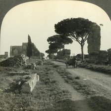 'Venerable Tombs and Italian Rural Life beside the Appian Way, Rome, Italy', c1930s. Creator: Unknown.