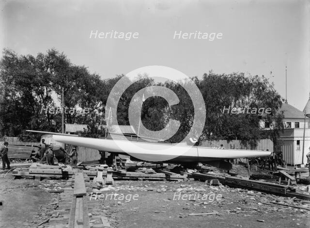 Detroit on the ways, between 1890 and 1905. Creator: Unknown.
