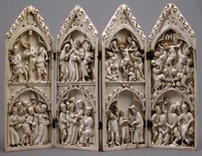 Polyptych with Scenes from Christ's Passion, French or German, ca. 1350. Creator: Unknown.