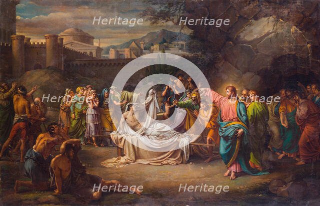 The raising of the son of the widow of Nain, 1816. Creator: Wicar, Jean-Baptiste Joseph (1762-1834).