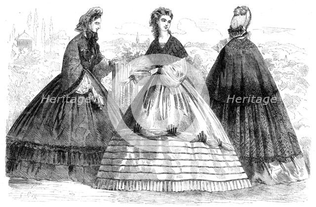 Paris fashions for September, 1862. Creator: Unknown.
