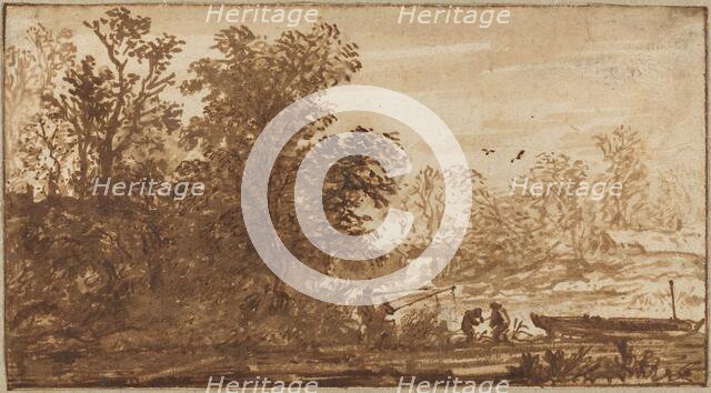 Fisherman in a River Landscape. Creator: Allart van Everdingen.