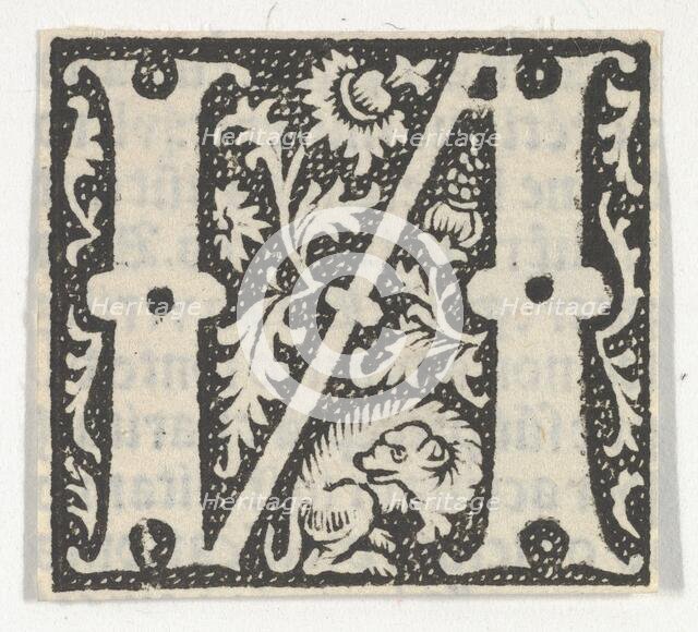 Decorated Roman alphabet, ca. 1499., ca. 1499. Creator: Anon.