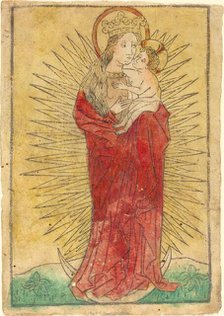 Madonna and Child in a Glory Standing on a Crescent Moon, 1450/1460. Creator: Unknown.