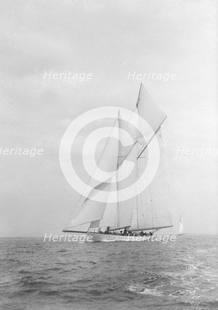 The spectacular 338-ton Big Class schooner 'Westward', 1926. Creator: Kirk & Sons of Cowes.