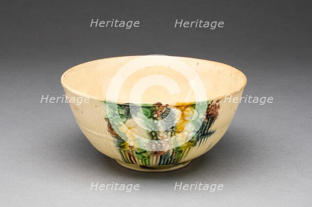 Bowl, Staffordshire, 1760/69. Creator: Staffordshire Potteries.