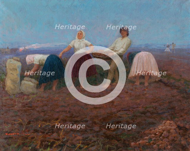 Potato Picking, 1924. Creator: Teodor Jozef Mousson.