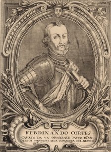 Portrait of Hernán Cortés (1485-1547). Creator: Anonymous.