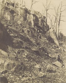 [Rocky Hillside], 1850s. Creator: Victor Prevost.