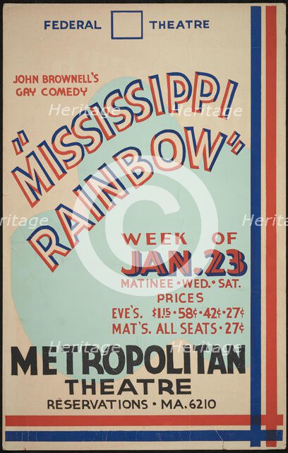 Mississippi Rainbow, Seattle, 1938. Creator: Unknown.