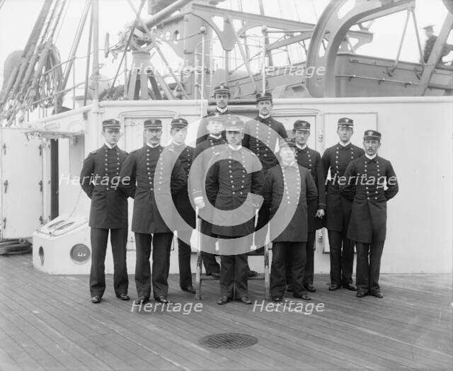 U.S.S. Maine, junior officers, (1896?). Creator: Unknown.