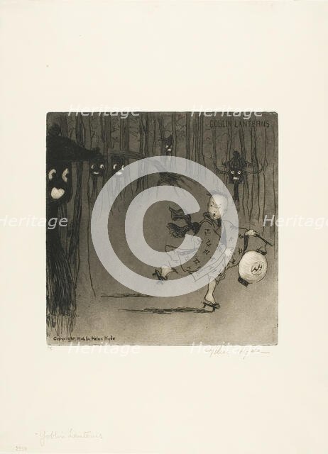 Goblin Lanterns, 1906. Creator: Helen Hyde.