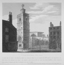 Church of St Bartholomew-the-Less, City of London, 1814. Artist: S Jenkins