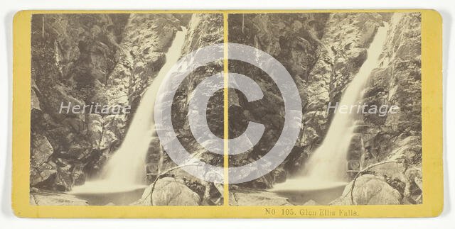 Glen Ellis Falls, 1855/75. Creators: Kilburn Brothers, BW Kilburn.