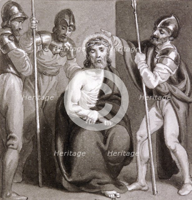 'The Mocking of Christ', c1810-c1844.  Artist: Henry Corbould 