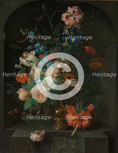 Still Life with Flowers, 1721. Creator: Coenraet Roepel.