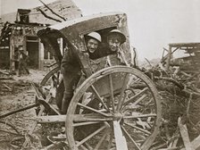 'Cab, sir!' Found in a captured village', France, World War I, 1916. Artist: Unknown