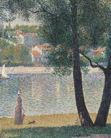 La Seine à Courbevoie , 1885. Creator: Seurat, Georges Pierre (1859-1891).