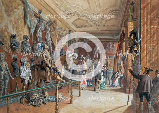 The Armory III of the Ambraser Collection, 1875. Creator: Carl Goebel.